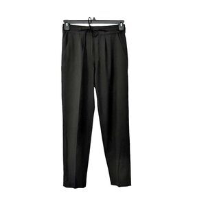 Zara Basics Black Drawstring Pants with Pockets size XS